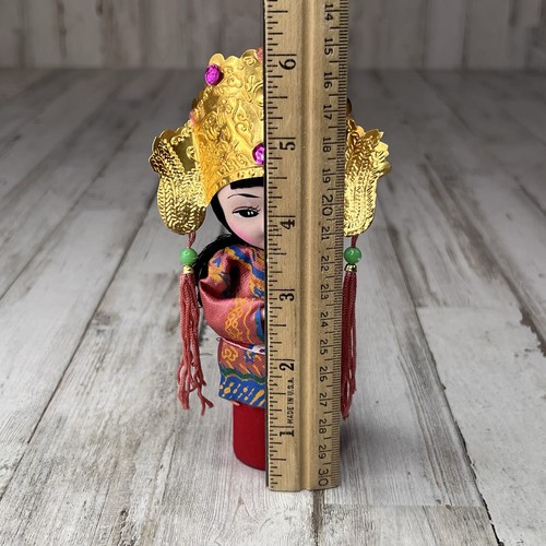 "Muñeca china vintage de 6"" disfraz tradicional boda novia" - Imagen 8 de 8