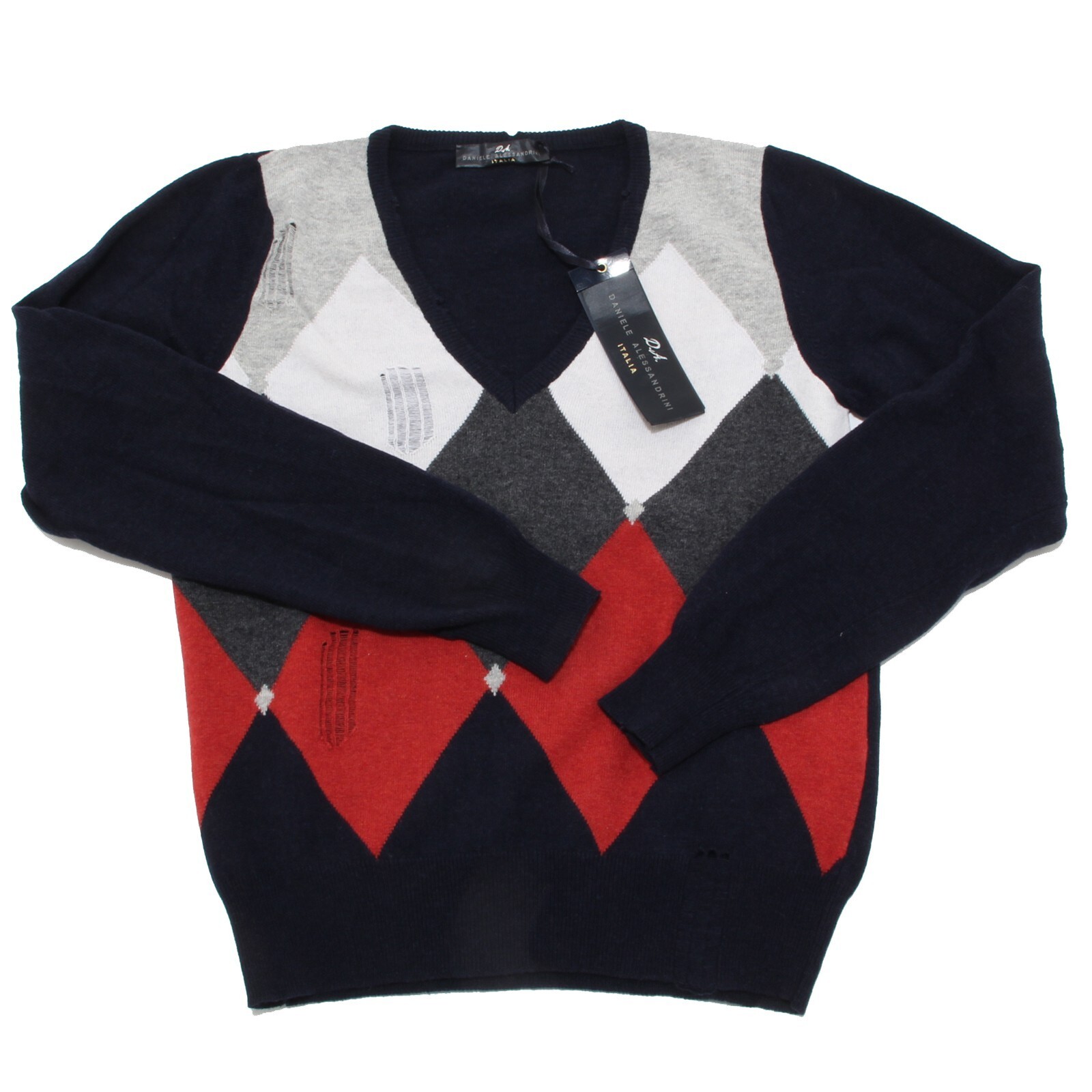 9973M мужской свитер maglione uomo DANIELE ALESSANDRINI lana