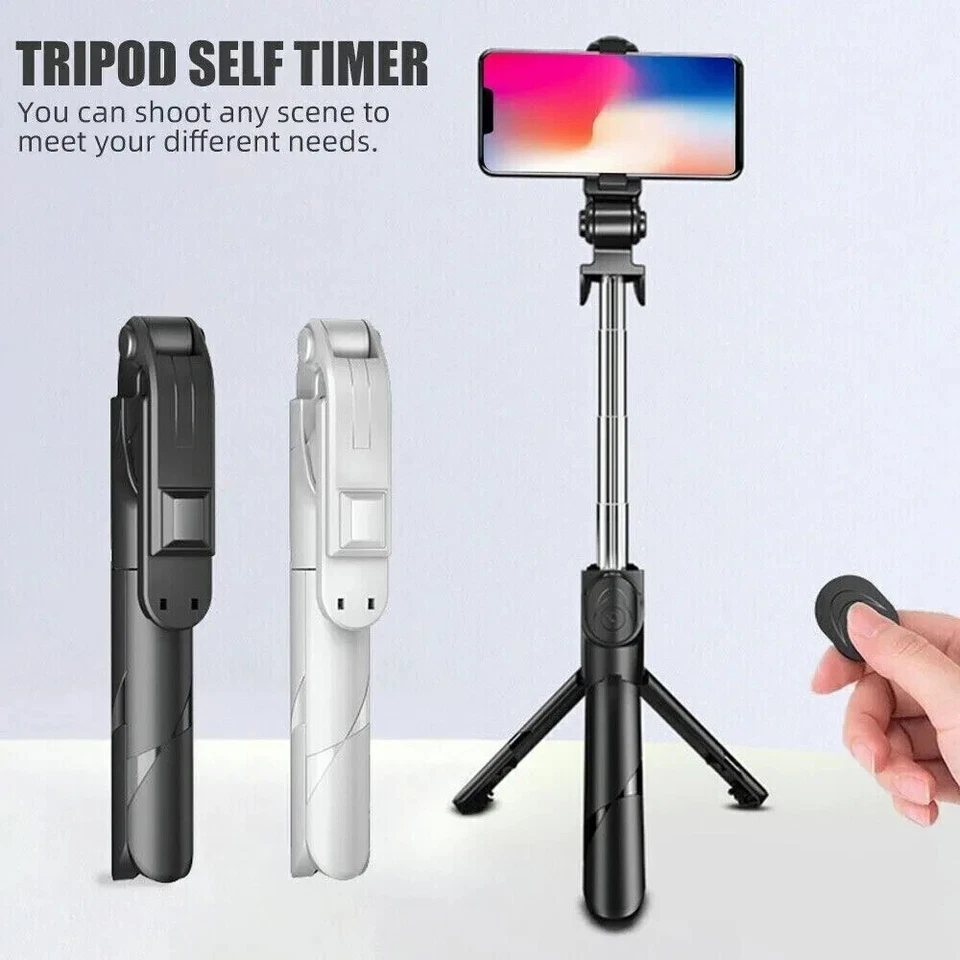 PHONE Selfie Stick Bluetooth Remote Monopod Phone Tripod For iPhone Samsung iOS - Image 2 of 4