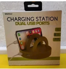 Vivitar Charging Station Dual USB Ports - Phones, Tablets, iPad, Speakers