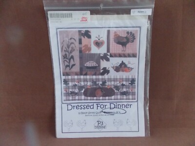 Dressed for Dinner Quilt Pattern 2 of 4 P3 Designs NIP