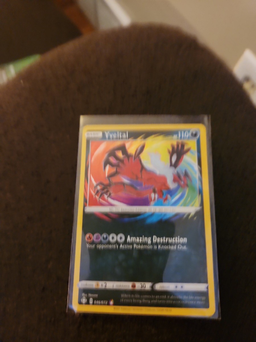 POKEMON Card Holo rainbow Foil Yveltal Shining Fates 046/072 2021