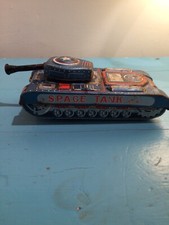 NOMURA TN tinplate SPACE TANK X-4 Tin toy Old Very Rare vintage Japan