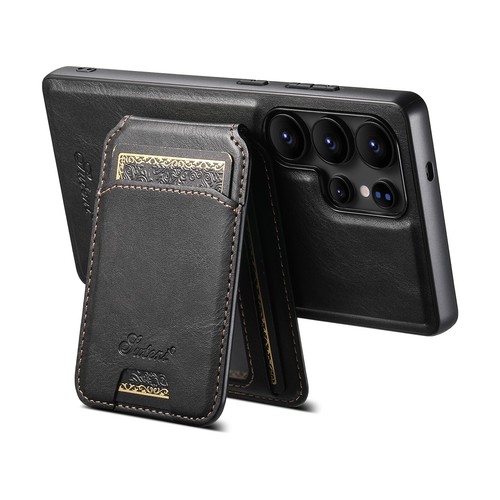 For Samsung Galaxy S25 Ultra Removable PU Leather Card Holder Wallet Phone Case - 第 15/37 張圖片