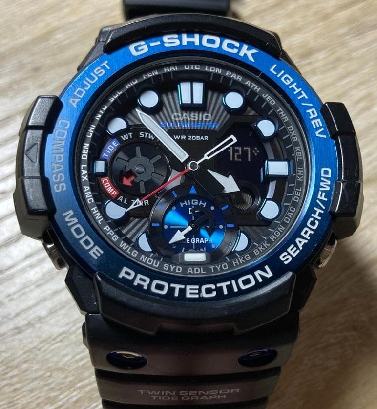 G-SHOCK Gulfmaster GN-1000B-1AJF Watch with Compass and G-SHOCK Gulfmaster GN-1000B-1AJF Watch with Compass and