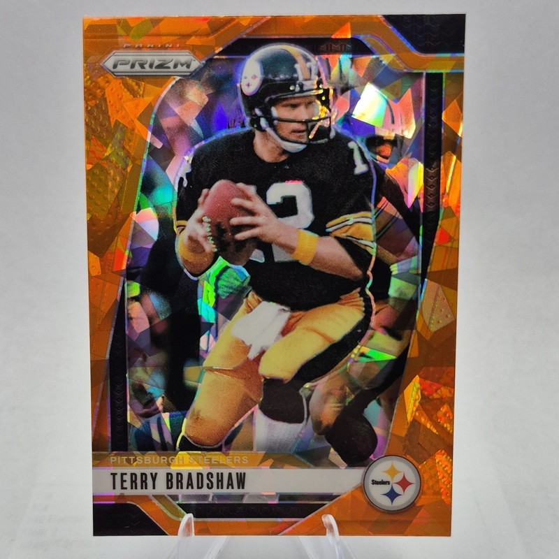 Panini 2024 Prizm Terry Bradshaw #246 Pittsburgh Steelers Orange Prizm