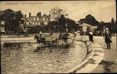 Ak Hampstead London England, White Stone Pond - 10249269