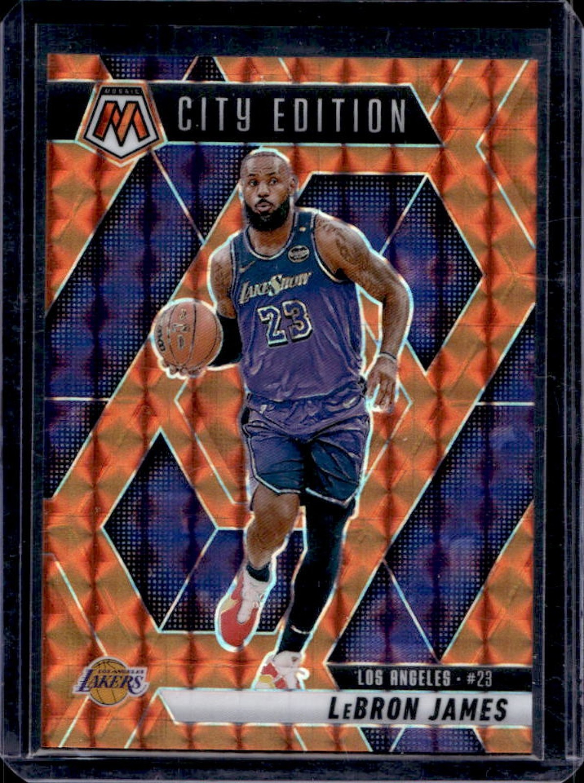 2024-25 Mosaic LeBron James Orange City Edition #179/249 Lakers