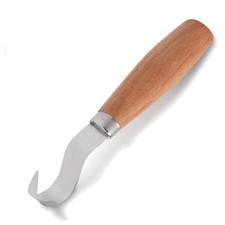 Holzschnitthaken Messer Schnitzmesser Löffel Schale Schnitzen 16x4x2cm