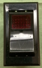 NEW CARLING TECHNOLOGIES TOGGLE SWITCH LIGHTED RED 3 POSITION 12V