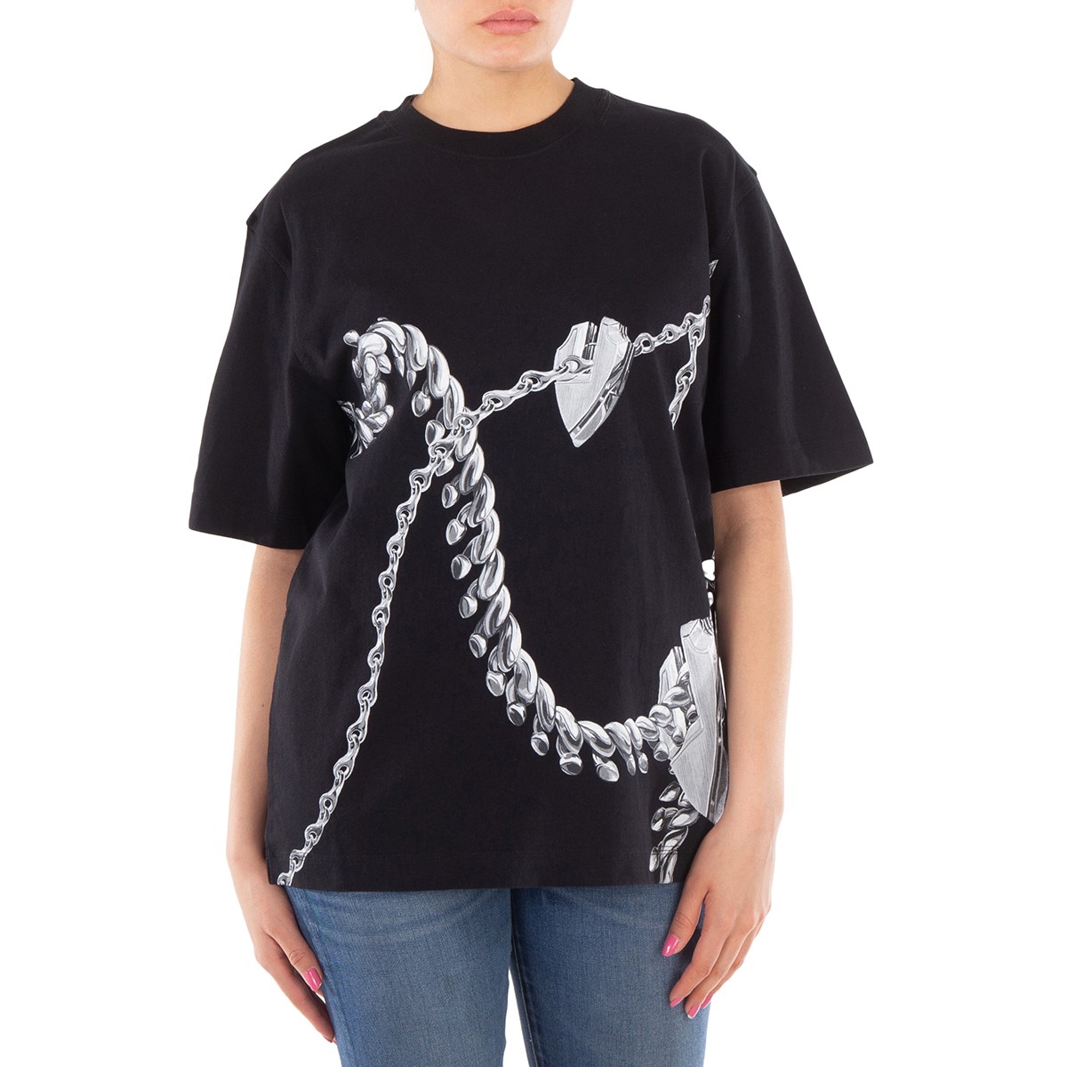 Burberry Shield Hardware Cotton T-Shirt