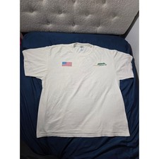 Vintage Delta MBNA All-American Heroes 400 Racing T-Shirt White XL USA Made