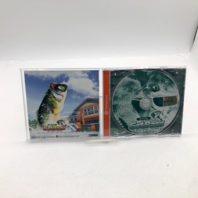 Sega Dreamcast Fishing Rod Controller HKT-8700 with Get Bass Game Japan Tested