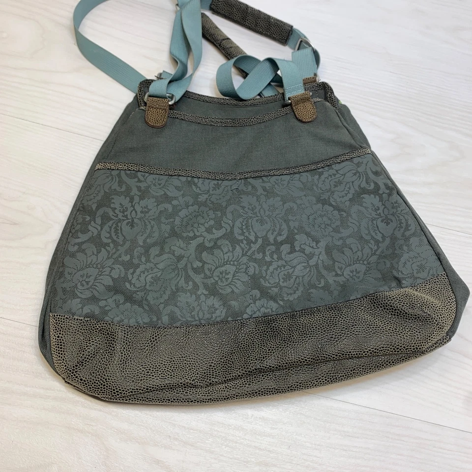 Bolso de hombro HAIKU para computadora portátil con flores moradas Bolso grande Cartera Foto 4 de 4