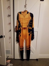 mens gold wolf cosplay costume sz XXL nwot
