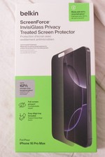 Belkin ScreenForce InvisiGlass privacy screen protector for iPhone 16 Pro Max