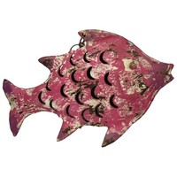 Metallfigur Fisch Als Windlicht Zum HäNgen Und Stellen (Ganz Klein)