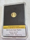 Solid 14ct gold 585 coin 0.5g 1933 Double Eagle Commemorative CoA Slabbed