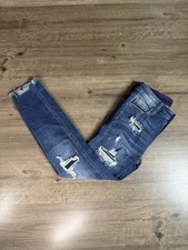 NWT Cello Women  s Distressed Dark Wash Skinny Jeans Size 7