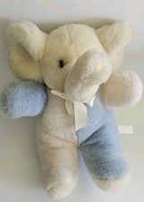 Commonwealth Pastel Elephant Plush With Rattle Multi-Color. Vintage 1992
