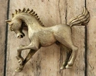 Vintage Horse Brooch/ Pin. Costume Jewelry, Pony, Equine, Stallion, Animals