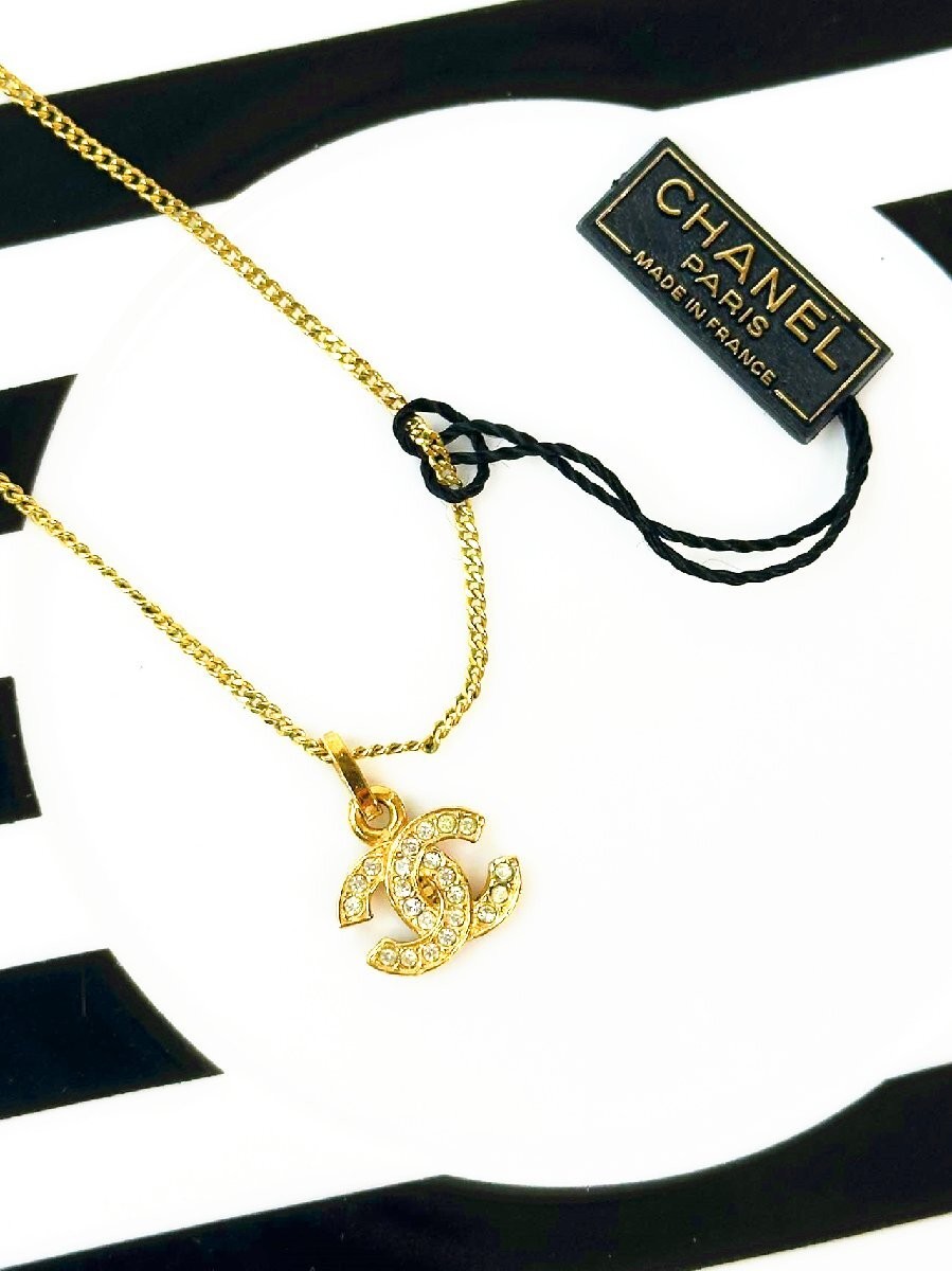 アクセサリー CHANEL Coco Mark Rhinestone Necklace Chanel Coco Mark Rhinestone Necklace Pendant – MissLuLaLa