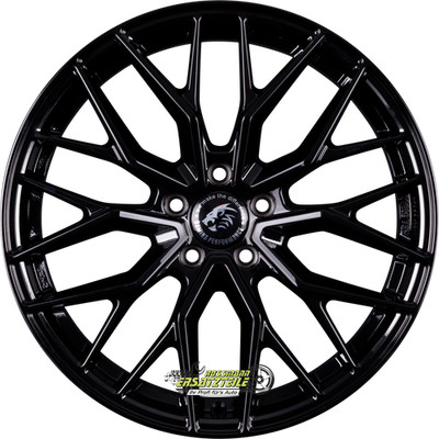 2x Damina Performance DM20 black 8.5x19 ET30 - LK5/112 ML66.6 Felge Alu