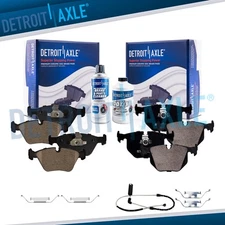 Front and Rear Ceramic Brake Pad Set Replacement for BMW X3 Z4 330i 330Xi 330Ci