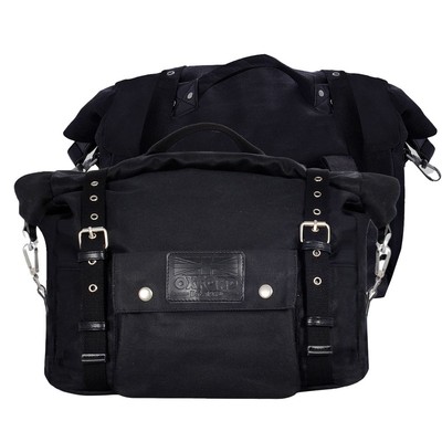 OXFORD Heritage Packtaschen 40L Schwarz für HARLEY DAVIDSON FAT BOY 114 2020