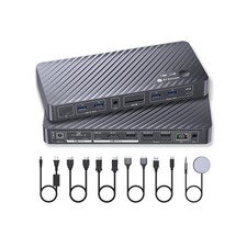 AV Access KVM Switch Docking Station for MacBook, USB-C KVM Switch 2 Monitors...