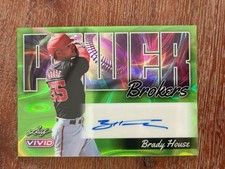 2024 Leaf Vivid Power Brokers Green Brady House Auto 2/4 NATIONALS