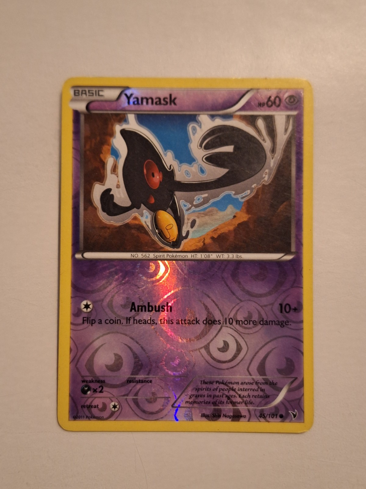 Yamask 45/101 Noble Victories Reverse Holo