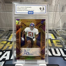 2021 Panini Gold Standard Azeez Ojulari #169 Rookie Auto /25 NICE Mint+ 9.5