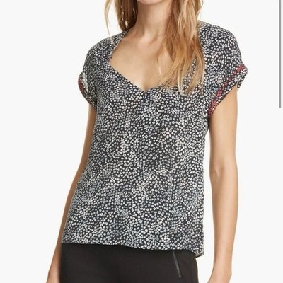 Rag And Bone Denise Silk Top Work Wear NWOT 100.00 % Silk Size 0 Ret. $350.00 