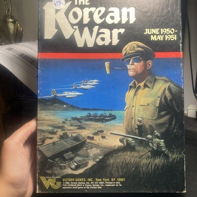 1986 THE KOREAN WAR JUNE 1950 - MAY 1951 War Board Game   Victory Games