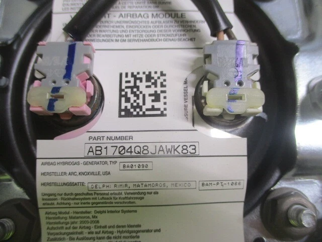 06 07 Chevrolet Impala Monte Carlo LH airbag de volante de motorista fabricante de equipamento original - Imagem 2 de 4