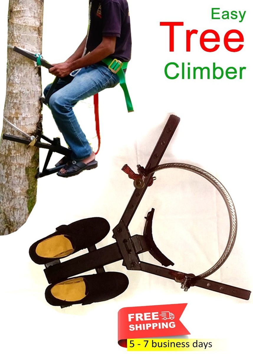 EASY COCONUT TREE Climbing MACHINE TOOL with 100% SAFETY and HIGH