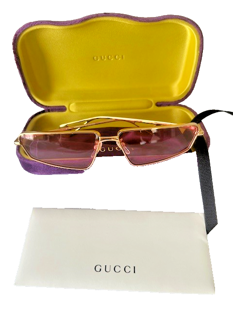 GUCCI GG0537S-005 Unisex Trapezoidal Designer Sunglasses in 