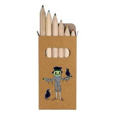6 x 'Spooky Scarecrow' Short 85mm Pencils / Coloured Pencil Set PE00083360