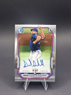 2026 Bowman Chrome 1st Bowman David Davalillo Prospect Auto #CPA-DDA Rangers