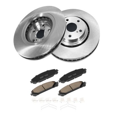 Smooth Front Brake Discs Rotors +Pads for Toyota HIGHLANDER Lexus NX300h RX450H