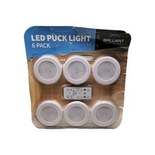 Led Puck Lights 6 Pack With Remote