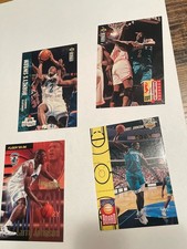 Vintage Charlotte Hornets Card Lot. Larry Johnson. All Pictures