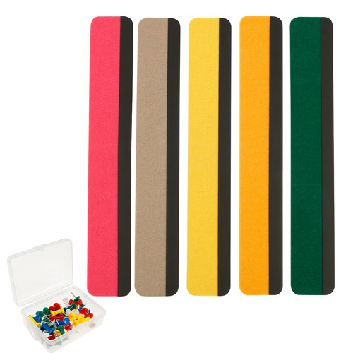 Small Bulletin Boards Easy to Use Versatile Cork Board Kit with Black Felt suixv - Picture 7 of 11