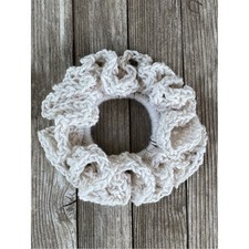 Colorful Large Cotton Lace Look Scrunchie NEW