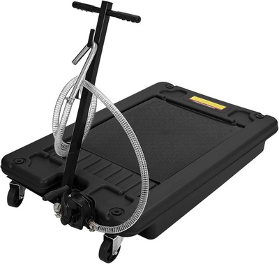 #ad #ad 20 Gallon Low Profile Portable Truck Car Oil Drain Pan With Hand Pump 8#x27; Hose $222.88