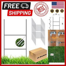 10 Count 20x10 Inch H Frame Stakes - Ideal for 4mm  5mm Corrugated Signs