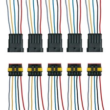 5 Pin Way Waterproof Electrical Wire Connector Plug Automotive Wire Connector...