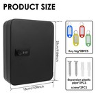 Key Safe Resettable 3 Digit Combination Safe Key Box Large Capacity Key Coicp