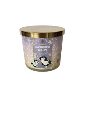 Goose Creek Snowberry Bellini (Cranberries) 3 wick Candle w/Essential Oils